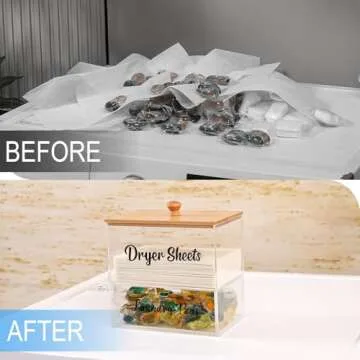 VOTLEVT Stackable Laundry Pods and Dryer Sheet Organizer