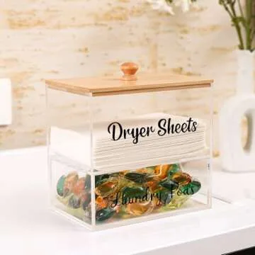 VOTLEVT Stackable Laundry Pods and Dryer Sheet Organizer