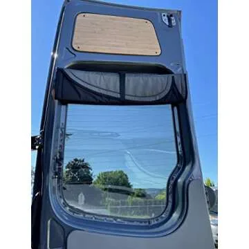 VanEssential Insulated Magnetic Blackout Rear Door Window Covers (Pair) Designed for Mercedes-Benz NCV3 (Van Years 2007 to 2018) - Olive Gray