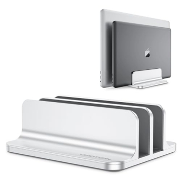Vertical Laptop Stand for Double Desk Use | OMOTON