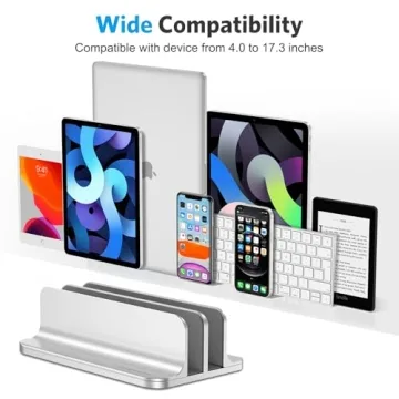 Vertical Laptop Stand for Double Desk Use | OMOTON