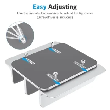 Vertical Laptop Stand for Double Desk Use | OMOTON