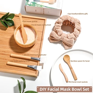 JPNK Facial Mask Bowl Set for DIY Clay Masks
