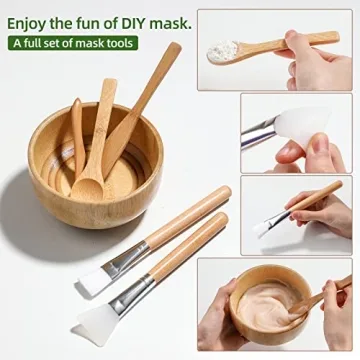 JPNK Facial Mask Bowl Set for DIY Clay Masks