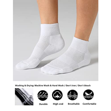 CelerSport Women's Ankle Socks - Moisture-Wicking Comfort