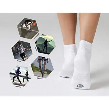 CelerSport Women's Ankle Socks - Moisture-Wicking Comfort