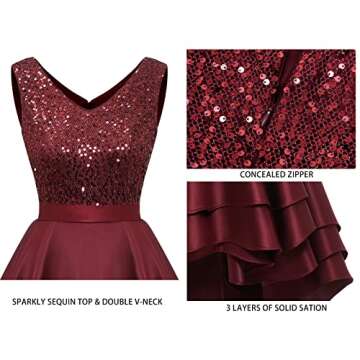 Meetjen Prom Dress for Young Ladies in Sparkly Design