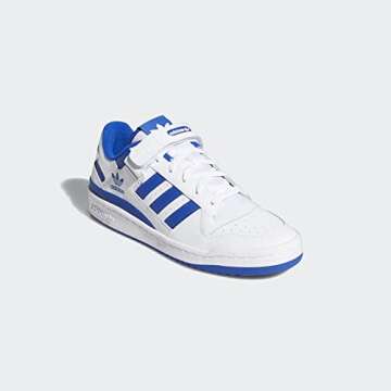 adidas Men's Forum Low Sneaker, White/White/Team Royal Blue, 10.5