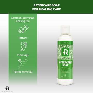Recovery Aftercare Soap - Gentle, Hydrating Cleanser for Tattoos and Piercings