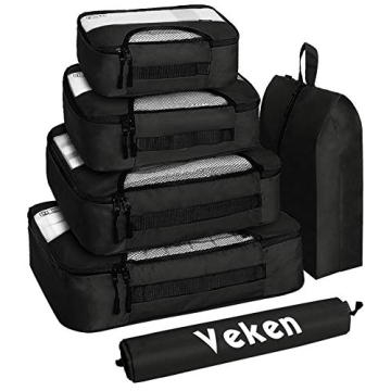 Veken Packing Cubes Set - Organize Your Travel Easily