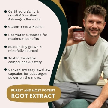 TRIBE ORGANICS KSM 66 Ashwagandha - Pure Organic Supplement