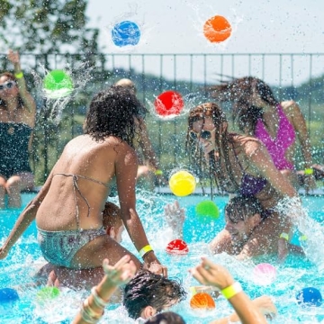 Homiar 50 PCS Reusable Water Balls for Summer Fun