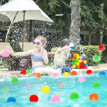Homiar 50 PCS Reusable Water Balls for Summer Fun
