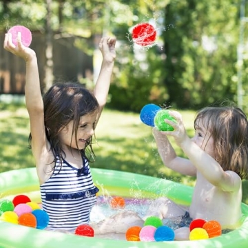 Homiar 50 PCS Reusable Water Balls for Summer Fun