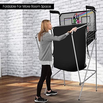 Giantex 8 Game Indoor Basketball Arcade for Family Fun