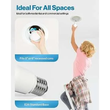 Sunco BR30 6 Pack LED Bulbs - Dimmable & Energy Efficient