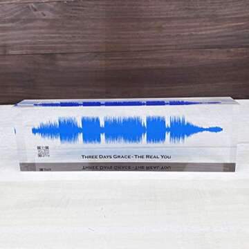 Artblox Soundwave Art With Scannable Qr Code Any Video Voice Recording Baby Heartbeat Or Song To Acr...