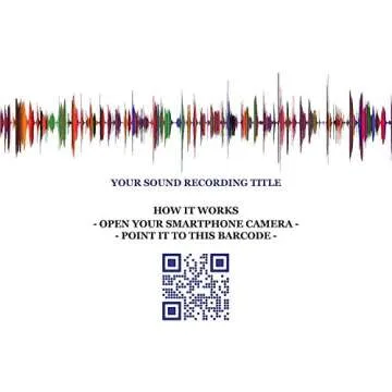 Artblox Soundwave Art With Scannable Qr Code Any Video Voice Recording Baby Heartbeat Or Song To Acrylic Glass Spotify Plaque Cool Mothers Day Customized Gifts For Wife Girlfriend Sound Card