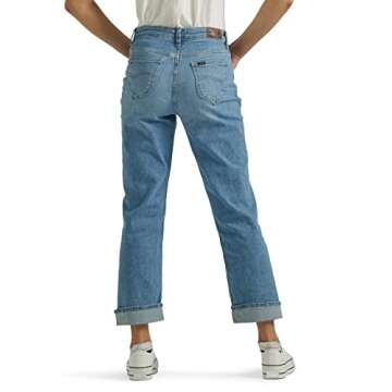 Lee Women's Mid Rise Boyfriend Jeans for Style and Comfort