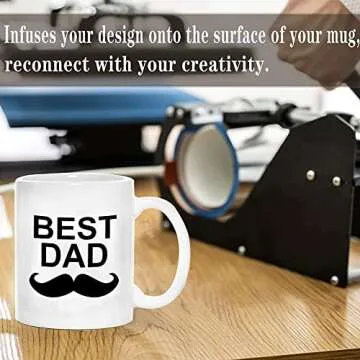 TANGLONG Sublimation Mugs 15 oz, Sublimation Blanks, Bulk Coffee Mugs,White Cups for Coffee,Latte, Soup, Milk, Hot Cocoa Set of 12