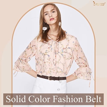 JASGOOD Women's Stylish PU Leather Jeans Belt Today