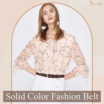 JASGOOD Women's Stylish PU Leather Jeans Belt Today