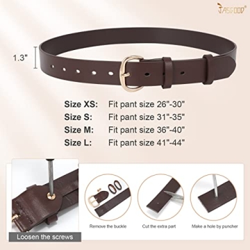JASGOOD Women's Stylish PU Leather Jeans Belt Today