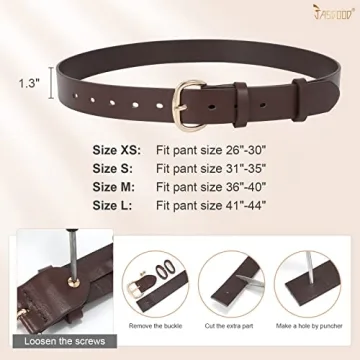 JASGOOD Women's Stylish PU Leather Jeans Belt Today
