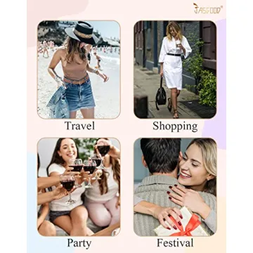 JASGOOD Women's Stylish PU Leather Jeans Belt Today