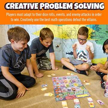 Outnumbered: Improbable Heroes Board Game - A Mensa Award Winning Superhero Math Game | Fun & Educat...