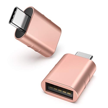 Syntech USB C to USB Adapter - 2 Pack in Rose Gold