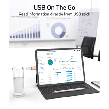 Syntech USB C to USB Adapter - 2 Pack in Rose Gold