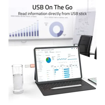 Syntech USB C to USB Adapter - 2 Pack in Rose Gold