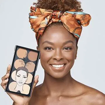 Ruby Kisses 3D Powder Contour Palette Medium Dark Define your cheekbones, perfect your nose, and sculpt your jawline