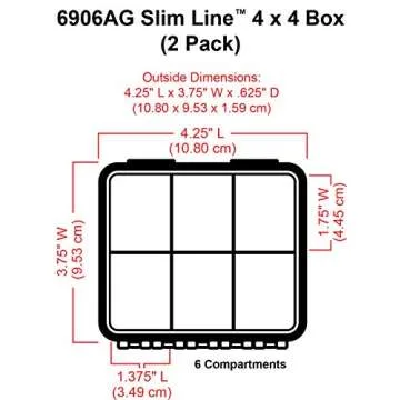 ArtBin Slim Line 6 Compartment Box Set - Clear Storage