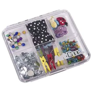 ArtBin Slim Line 6 Compartment Box Set - Clear Storage