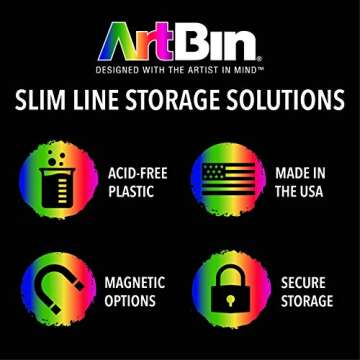ArtBin Slim Line 6 Compartment Box Set - Clear Storage