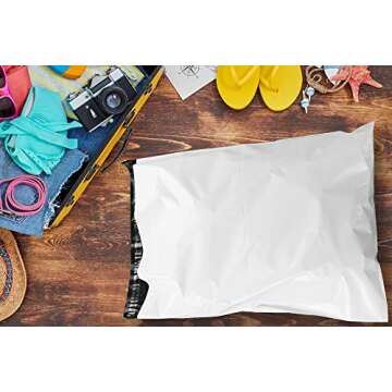 50 Pcs 19x24 Inch Poly Bag Mailer 2.35 MIL Recyclable Heavy-Duty Premium Envelopes Shipping Bags, Self Adhesive, Waterproof, Privacy Shielded and Tear-Proof Postage Postal Envelopes, 24x19 Large