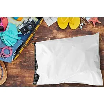 50 Pcs 19x24 Inch Poly Bag Mailer 2.35 MIL Recyclable Heavy-Duty Premium Envelopes Shipping Bags, Self Adhesive, Waterproof, Privacy Shielded and Tear-Proof Postage Postal Envelopes, 24x19 Large