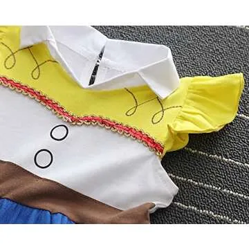 Dressy Daisy Cowgirl Tulle Dress for Toddler Girls Halloween Fancy Party Costume Summer Outfits Size 5T Blue, Style 25