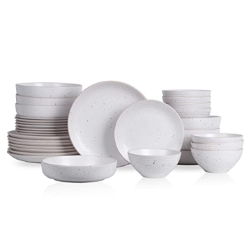 Stone Lain Lauren Modern Stoneware 32-piece Dinnerware Set for 8