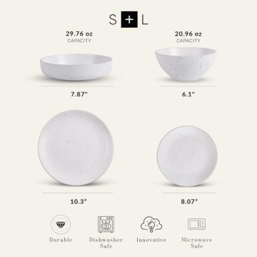 Stone Lain 32-piece Modern Dinnerware Set for 8