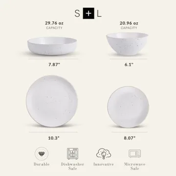 Stone Lain 32-piece Modern Dinnerware Set for 8