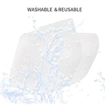 GQTJP Silicone Heel Protector Heel Cups, Heel Pads for Plantar Fasciitis Relief, Heel Sleeves for Heel Spurs, Heel Pain, Heal Dry Cracked Heels, Achilles Tendinitis (White - 2 Pairs)