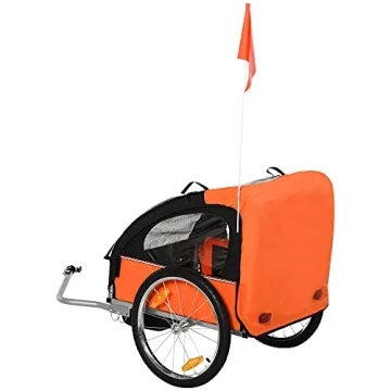 Aosom 2-Seat Child Bike Trailer with Safety Features and Comfort