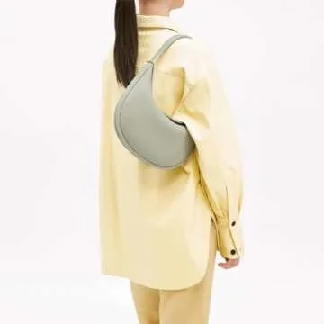 AZURAOKEY 3 in 1 Leather Crescent Bag for Women