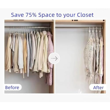 SunHorde Vacuum Storage Bags 6 Pack for Seasonal Clothing