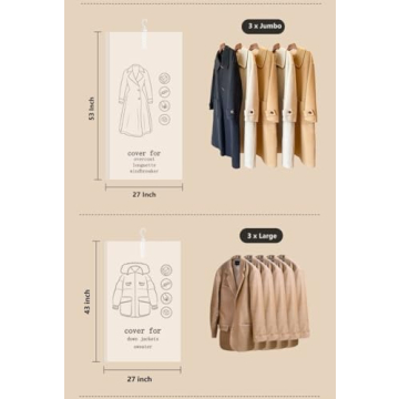 SunHorde Vacuum Storage Bags 6 Pack for Seasonal Clothing