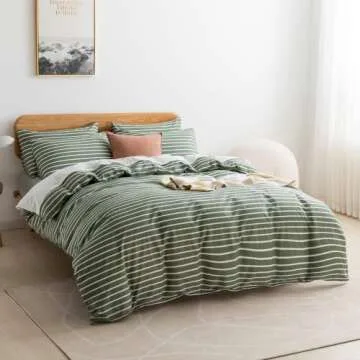 JELLYMONI King Duvet Cover Set: Soft Cotton with Zipper Closure