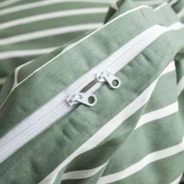Elegant Cotton King Duvet Cover Set with Zipper Design